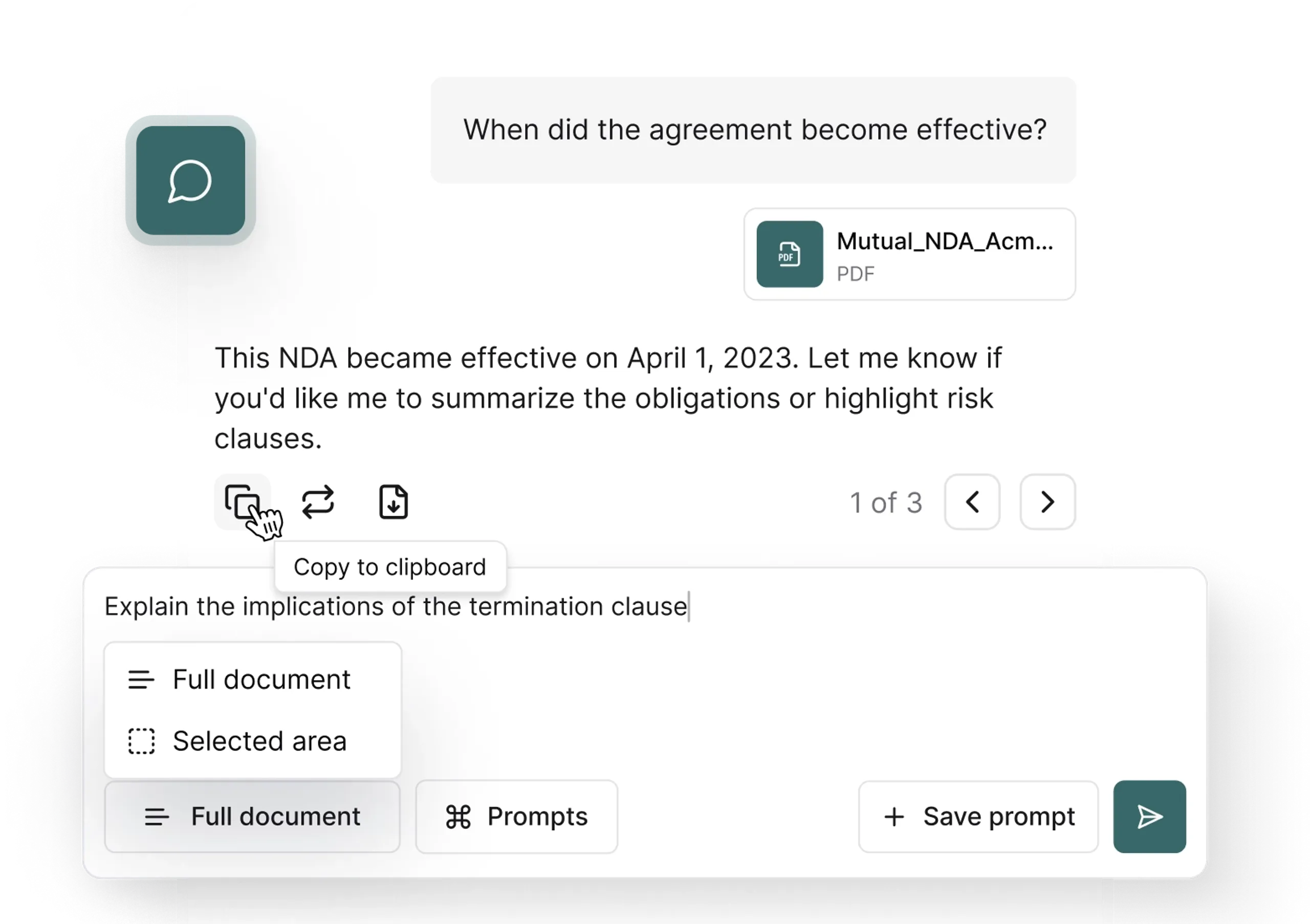 AI Assistant Interface